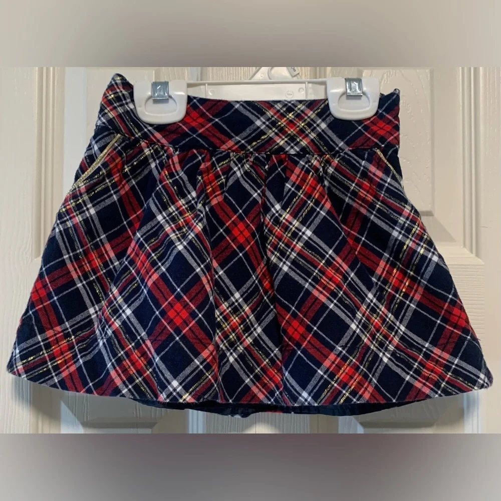 Gymboree Girls Plaid Holiday Skirt